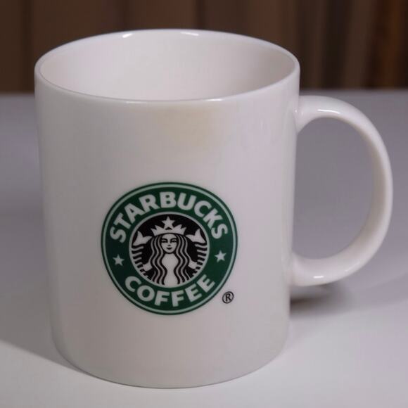 Starbucks Barista 2001 Vintage White Green Siren Logo Coffee Mug 12 oz - Picture 3 of 8